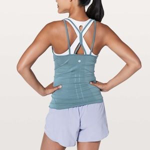 Lululemon Swiftly Tech Strappy Tank Slate Blue
